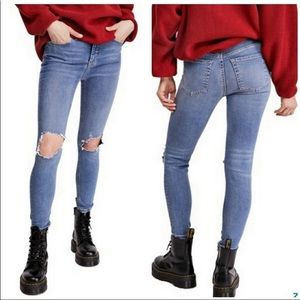 New Free People High Rise Skinny Jeans Size 26